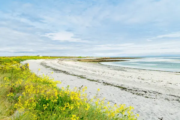 Wide Sandy Frenchman Beach Inishmore One Largest Aran Islands Galway — Stock Photo, Image