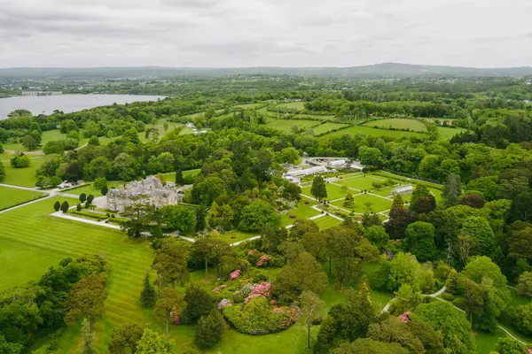 Aerial View Gardens Muckross House Furnished 19Th Century Mansion Set — Stock Photo, Image