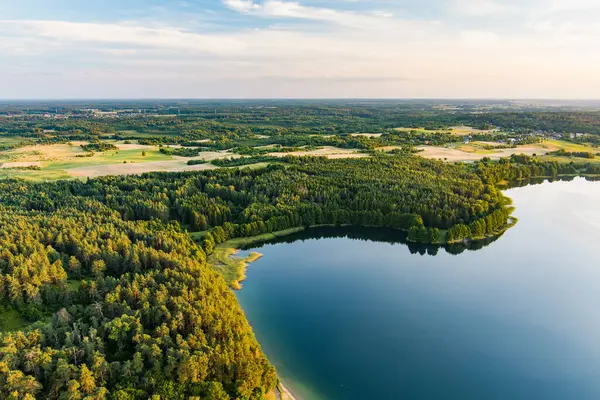 Krásný Letecký Pohled Jezero Galve Jedno Nejoblíbenějších Jezer Mezi Vodní — Stock fotografie
