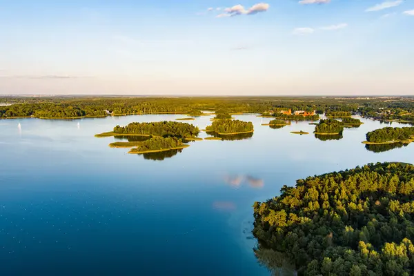 Beautiful Aerial View Lake Galve One Most Popular Lakes Water — Stock Photo, Image