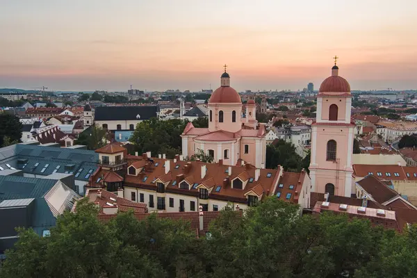 Aerial View Orthodox Church Holy Spirit Vilnius Old Town Located Stock Image