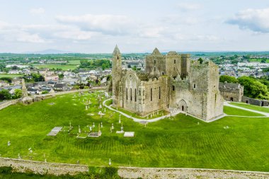 The Rock of Cashel, also known as Cashel of the Kings and St. Patrick's Rock, a historic site located at Cashel, County Tipperary. One of the most famous tourist attractions in Ireland. clipart