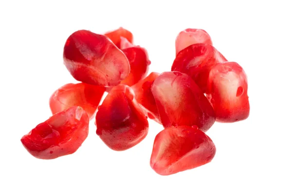 Red Grains Pomegranate Close Macro — Stock Photo, Image