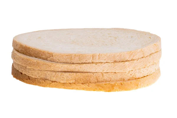 Big Bread Slice Isolated White Background — Stock Photo, Image