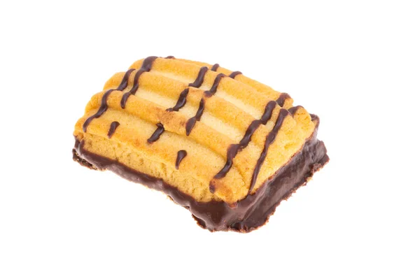 Kekse Mit Marmelade Isoliert Auf Weißem Hintergrund — Stockfoto