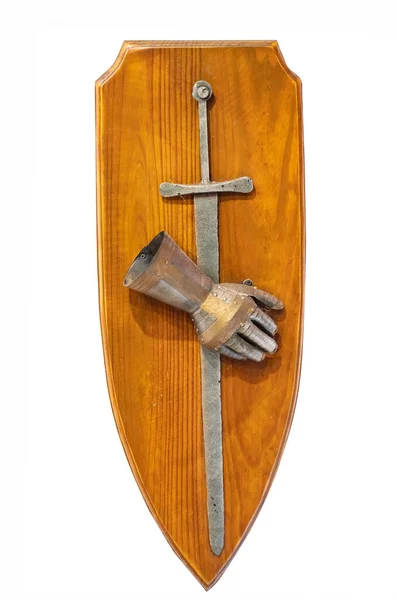 Espada Vintage Aislada Sobre Fondo Blanco — Foto de Stock