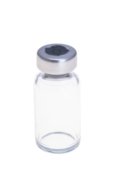 Пустые Бутылки Вакцины Изолированы Белом Фоне — стоковое фото