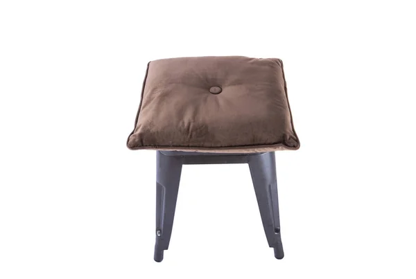 Iron Chair Cushion Isolated White Background — Stock Photo, Image