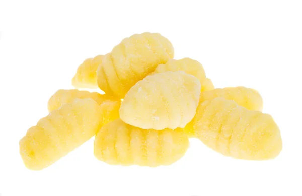 Patates Gnocchi Beyaz Arka Planda Izole — Stok fotoğraf