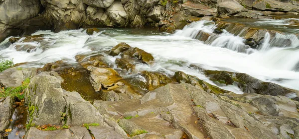 Autumn Landscape Waterfall Carpathians — Stock Photo, Image
