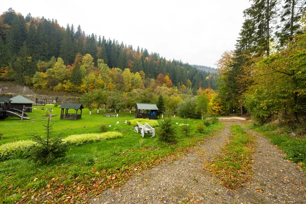 Herbstliche Landschaft Den Karpaten — Stockfoto