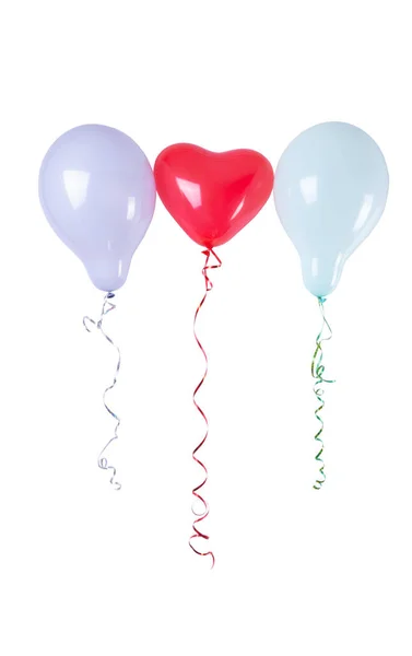 Balony Izolowane Białym Tle — Zdjęcie stockowe