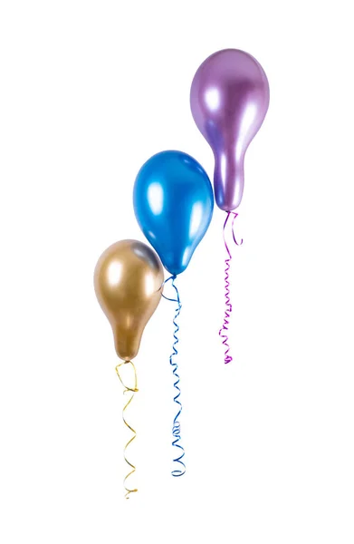Luftballons Isoliert Auf Weißem Hintergrund — Stockfoto
