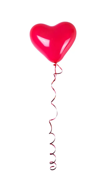 Globos Corazón Sobre Fondo Blanco — Foto de Stock