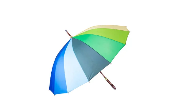 Barevný Deštník Izolované Bílém Pozadí — Stock fotografie