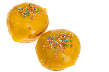 Beyaz arka plan üzerinde izole sır çörek