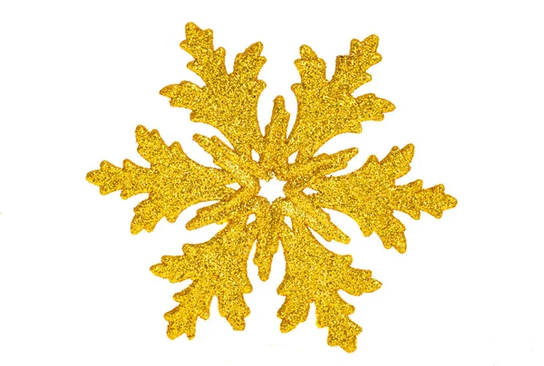 Christmas Decorations Snowflakes Isolated White Background — Stock Photo, Image