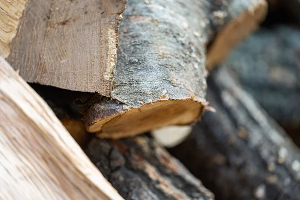 Background Chopped Oak Firewood — Fotografia de Stock