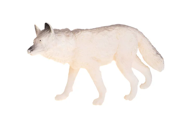 Статуэтка Собаки Белом Фоне — стоковое фото