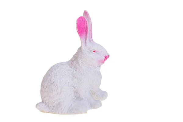 Hare Figurine Isolated White Background — Stock Photo, Image