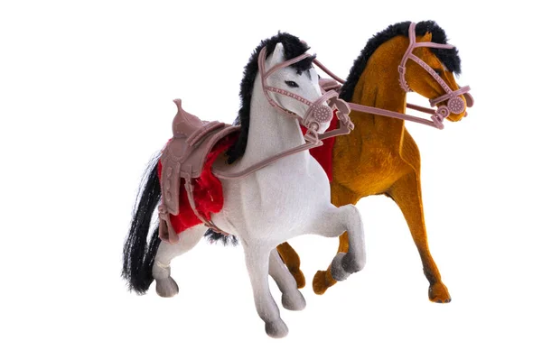 Paard Beeldje Geïsoleerd Witte Achtergrond — Stockfoto