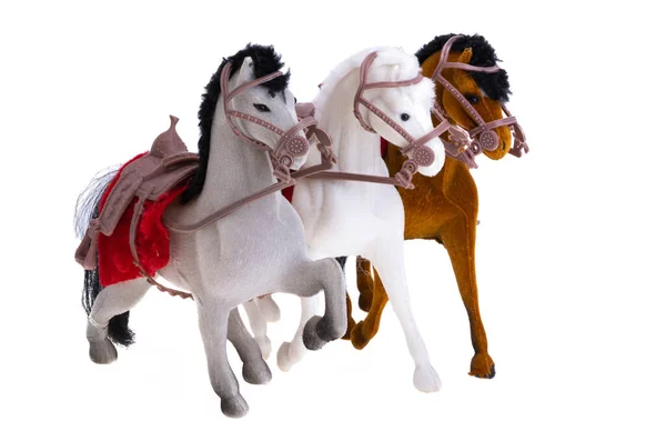 Pferd Figur Isoliert Auf Weißem Hintergrund — Stockfoto