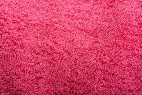 Tło Czerwony Frotte Ręcznik Zbliżenie — Zdjęcie stockowe