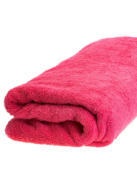 Ręcznik Frotte Białym Tle — Zdjęcie stockowe