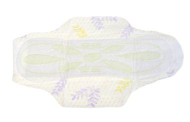 women's pads isolated on white background
