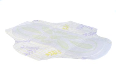 women's pads isolated on white background