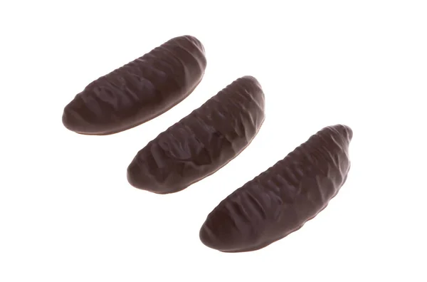 Bonbons Chocolat Gelée Isolé Sur Fond Blanc — Photo