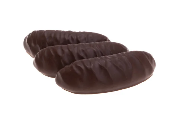 Schokoladengelee Bonbons Isoliert Auf Weißem Hintergrund — Stockfoto
