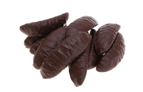 Doces Geleia Chocolate Isolado Fundo Branco — Fotografia de Stock