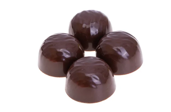 Caramelle Cioccolato Isolate Sfondo Bianco — Foto Stock