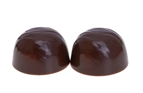 白い背景に隔離されたチョコレートキャンディー — ストック写真