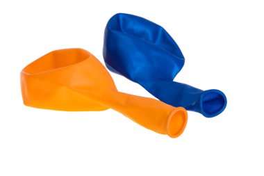 Beyaz arkaplanda izole balonlar