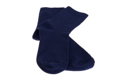 Beyaz arkaplanda izole çoraplar