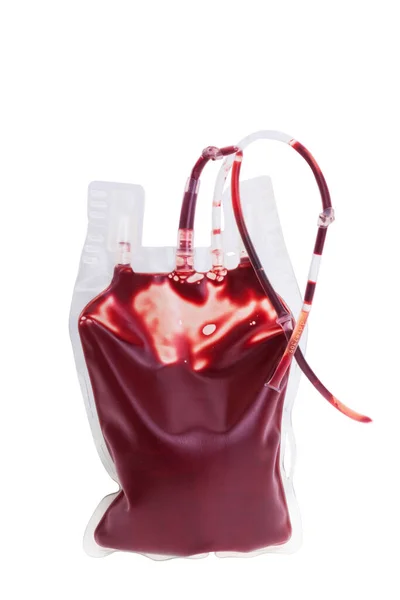 Blood Bag Isolated White Background Stock Image