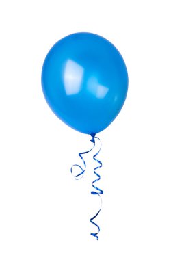 Beyaz arkaplanda izole balonlar