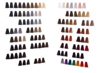 Beyaz arka planda izole saç bukleleri