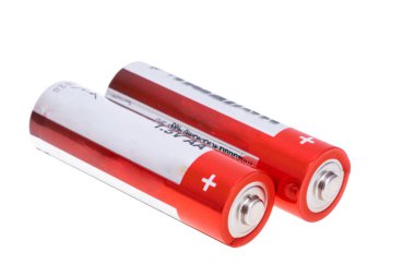 AA batteries isolated on white background