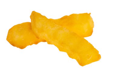 Beyaz arka plan üzerinde izole patates kızartması