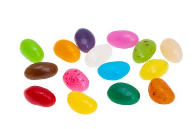 Jöleli şeker beyaz arkaplanda izole