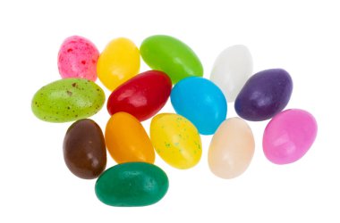 Jöleli şeker beyaz arkaplanda izole