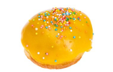 Beyaz arka plan üzerinde izole sır çörek