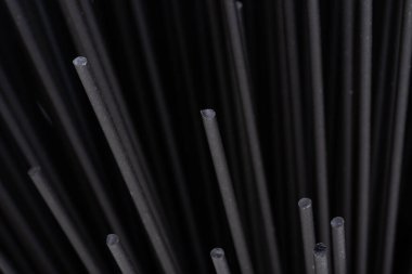 spaghetti with cuttlefish isolated on white background