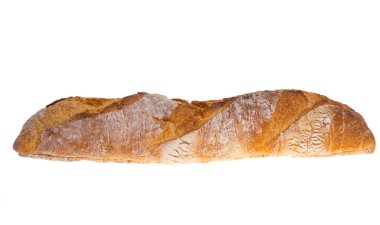 ciabatta beyaz arkaplanda izole edildi