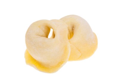 Beyaz arkaplanda izole edilmiş hamur tatlısı