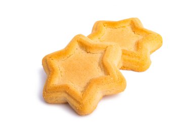 star cookie isolated on white background