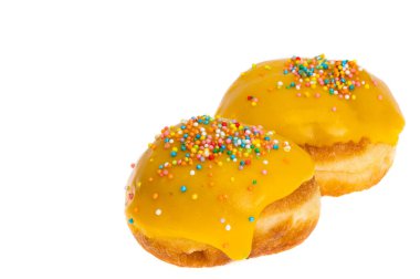 Beyaz arka plan üzerinde izole sır çörek